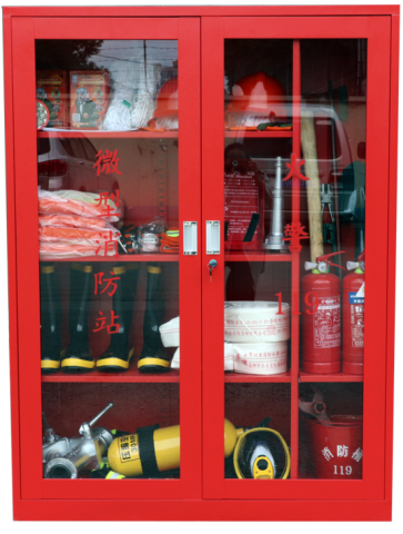 Fire Equipment Storage Locker with Fire Equipment