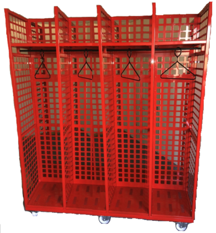 Fire Equipment Wall Mounted Red Rack