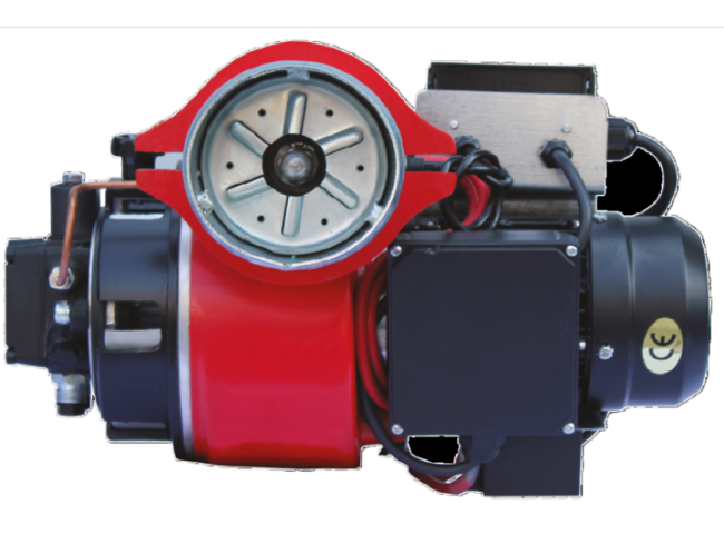 Single stage light oil burner