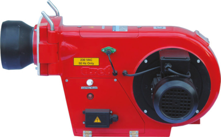 Single stage light oil burner