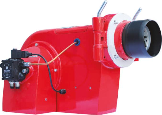 Single stage light oil burner