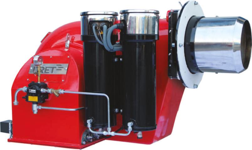 Three stage fuel oil burner