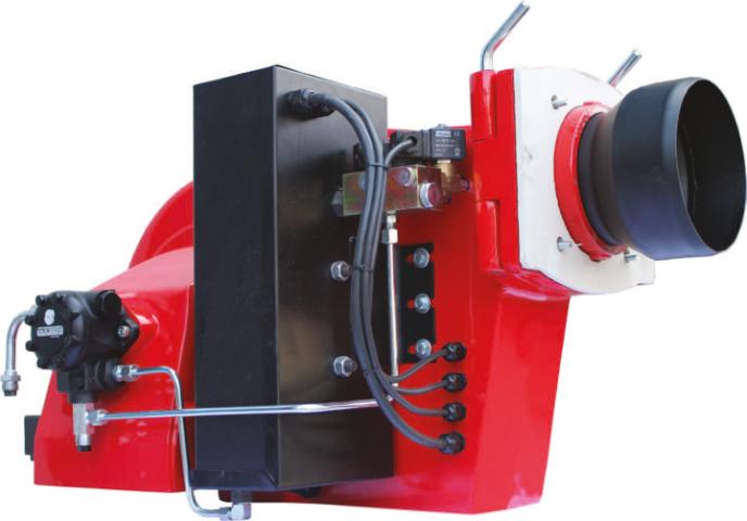 Two stage fuel oil burner